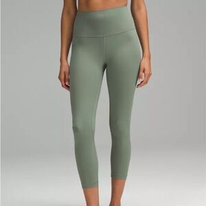 Lululemon Align high-rise crop leggings in grey eucalyptus size 10